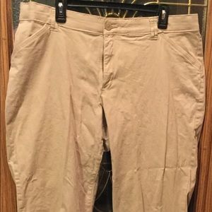 Lee comfort fit straight leg pants Beige 18W